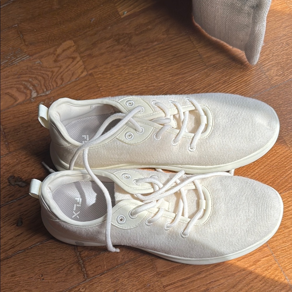 Light Cream Canvas Sneakers